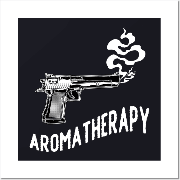 Aromtherapy Weapon Smoke Gun Wall Art by Foxxy Merch